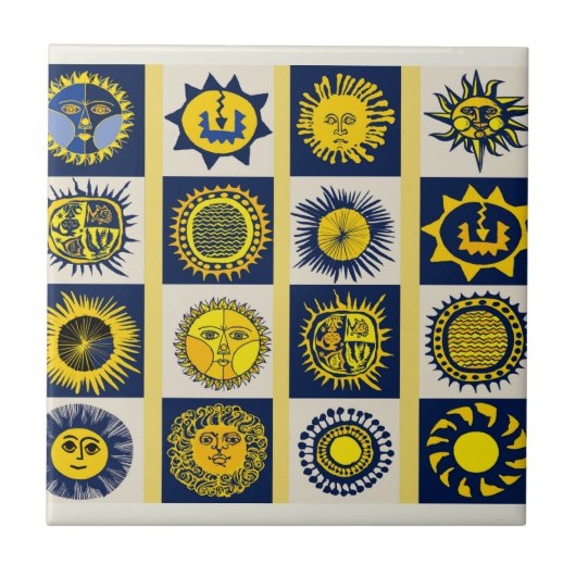Hier Komt de Zon - Del Sol-viering Tegeltje (Voorkant)