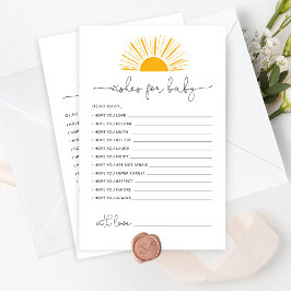 Hier komt de zon die baby wil