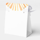 Hier komt de zon genderneutraal baby shower bedankdoosjes (Achterkant)