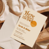 Hier komt de zon Geslacht onthullen uitnodiging