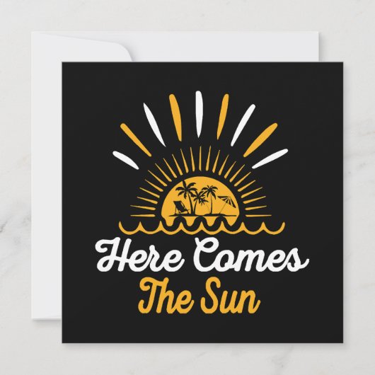 Hier Komt De Zon Kaart (Voorkant)
