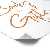 Hier komt de zon meisje boeken en geschenken poster (Hoek)