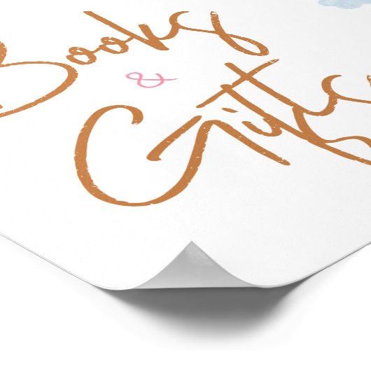 Hier komt de zon meisje boeken en geschenken poster (Hoek)