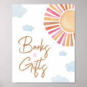 Hier komt de zon meisje boeken en geschenken poster (Voorkant)