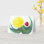 Hier komt de zon (nr. 1) Notecard Kaart (Gele Bloem)