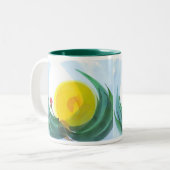 Hier komt de zon, nr. 2 tweekleurige koffiemok (Voorkant links)