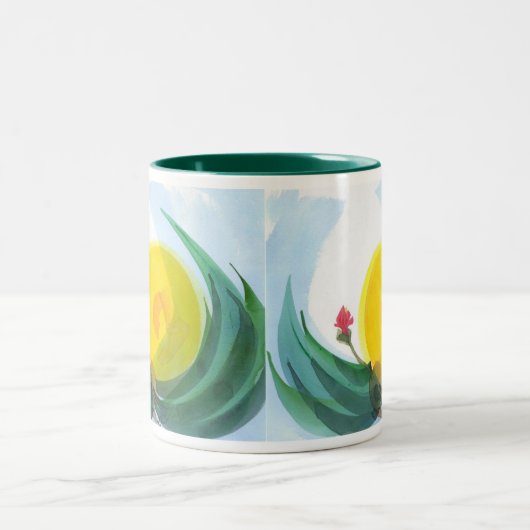 Hier komt de zon, nr. 2 tweekleurige koffiemok (Center)