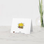 Hier komt de zon Oekraïense volkskunst Kaart (Achterkant)