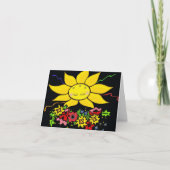 Hier komt de zon Oekraïense volkskunst Kaart (Voorkant)