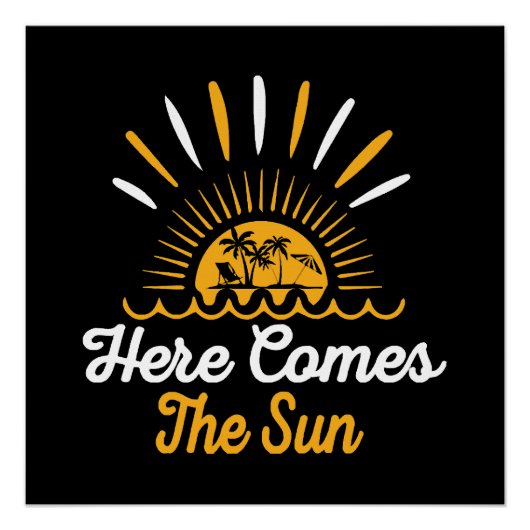 Hier Komt De Zon Perfect Poster (Voorkant)