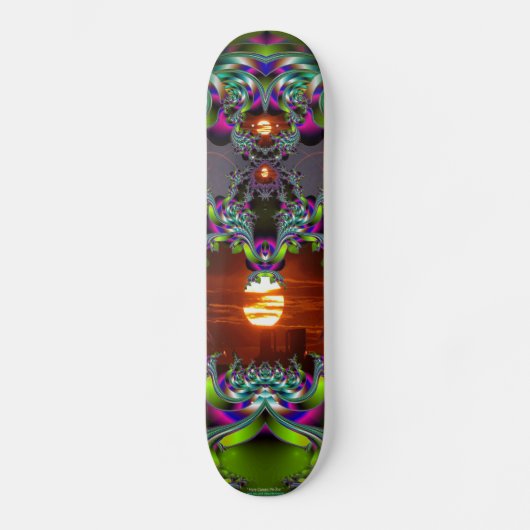 Hier komt de zon persoonlijk skateboard (Voorkant)