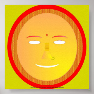 Hier komt de zon poster