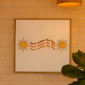 Hier komt de zon poster