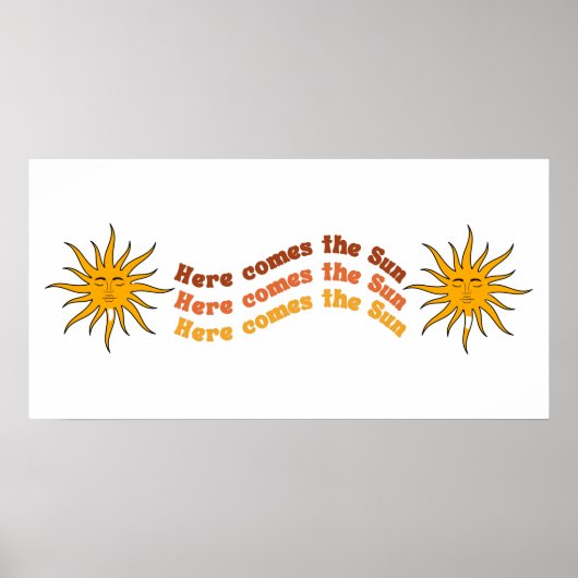 Hier komt de zon poster (Voorkant)