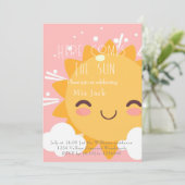 Hier komt de zon roze kaart (Staand voorkant)