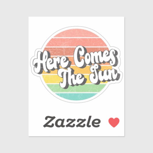 Hier komt de zon sticker (Vel)