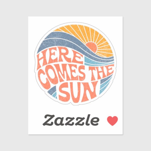 Hier komt de zon sticker (Vel)