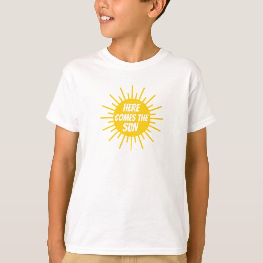 Hier komt de zon T-shirt (Voorkant)