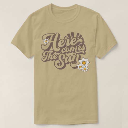 Hier komt de zon t-shirt (Design voorkant)