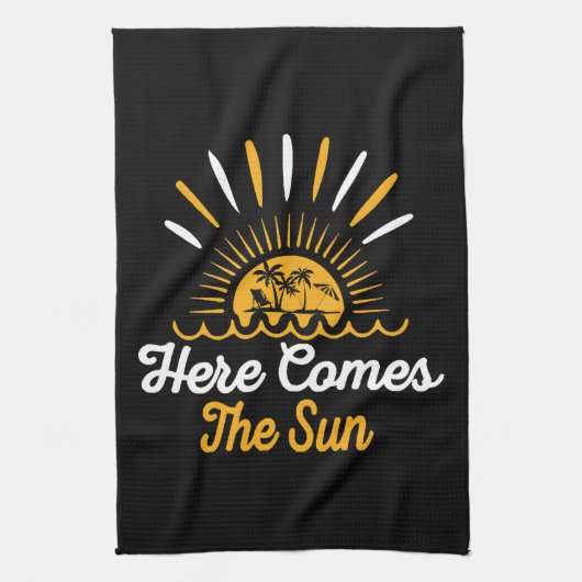 Hier Komt De Zon Theedoek (Verticaal)