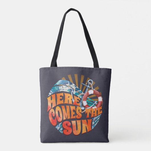 Hier komt de zon tote bag (Achterkant)