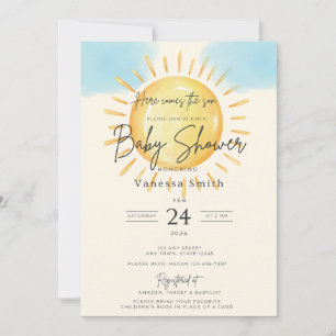 Hier Komt de Zon – Uitnodiging voor een Babyfeestj