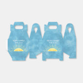 Hier komt de zon Waterverf Baby shower Custom F Bedankdoosjes (Uitgevouwen)