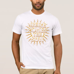 Hier komt de zon witte T-shirt