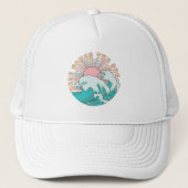 Hier komt de Zon Zomerstrand Trucker Pet (Voorkant)