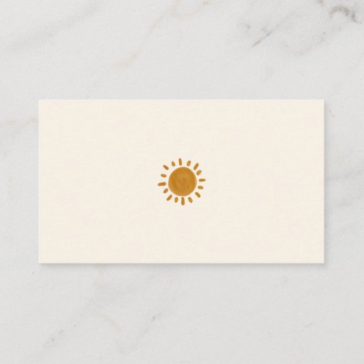 Hier komt de zon | Zonneschijn Luier Raffle Informatiekaartje (Achterkant)