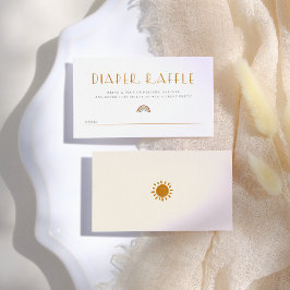 Hier komt de zon | Zonneschijn Luier Raffle Informatiekaartje