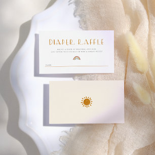 Hier komt de zon Zonneschijn Luier Raffle Informatiekaartje