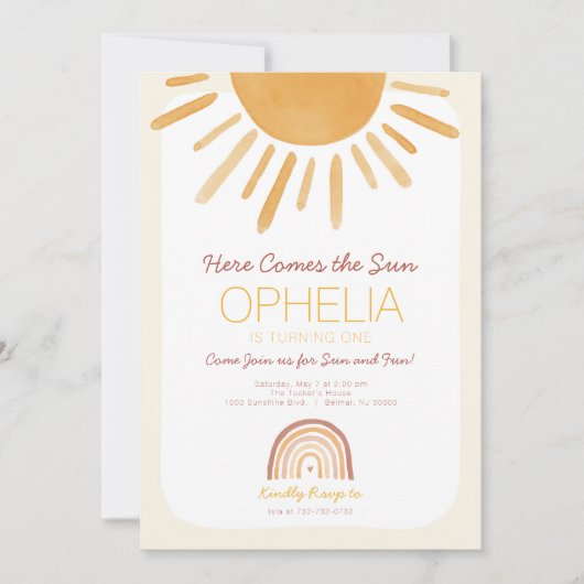 Hier komt de zondag uitnodiging (Voorkant)