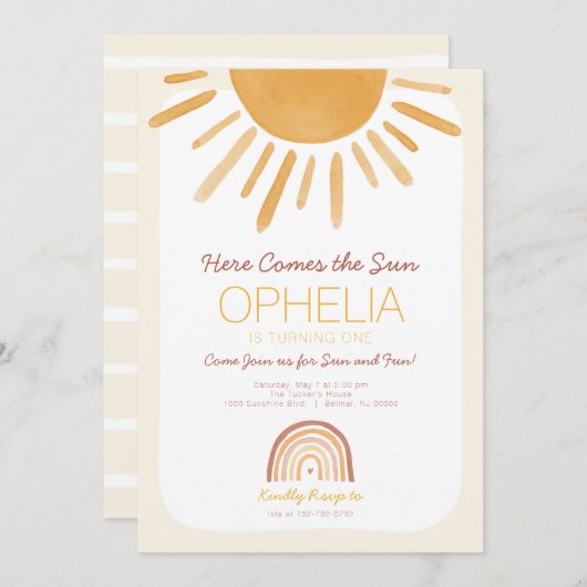 Hier komt de zondag uitnodiging (Voorkant / Achterkant)