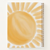 Hier komt de ZonneRay-Baby shower-gast Notitieboek (Achterkant)