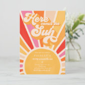 Hier komt de zonneschijnenregenboog van de eerste  kaart (Staand voorkant)