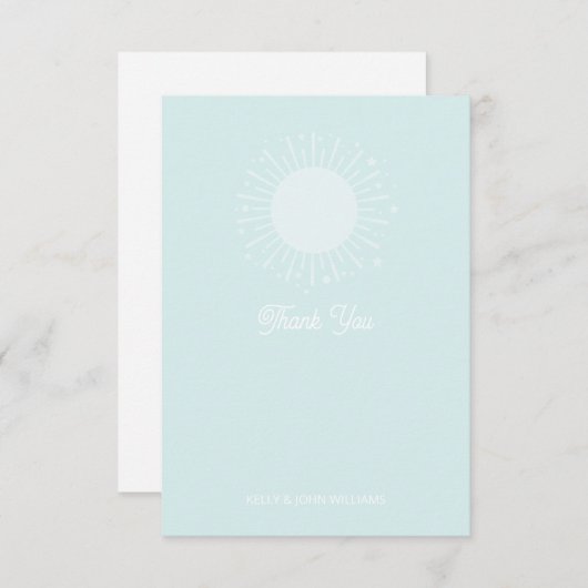 Hier komt de zonnevlam met dank aan je kaart (Voorkant / Achterkant)