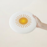 Hier komt de Zonnewitte Frisbee<br><div class="desc">Hier komt de Sun Products voor degenen die van de zon en de hemel houden. Draag een product om je waardering voor een liefde voor een geweldige seizoen/weer te shows! Het kan een geschenk zijn voor Geestdagen, Jubilea, of Feestdagen voor een vriend of familie. Creëer met één-van-een-soort douanelettering en illustratie...</div>