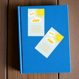 Hier Komt De Zoon Baby Boy Baby Shower Boeken Voor Informatiekaartje