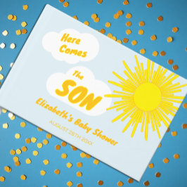 Hier Komt De Zoon Baby Boy Borrel Gastenboek