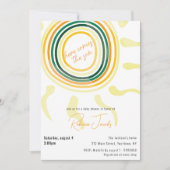 Hier komt de zoon Baby Douche uitnodiging (Voorkant)