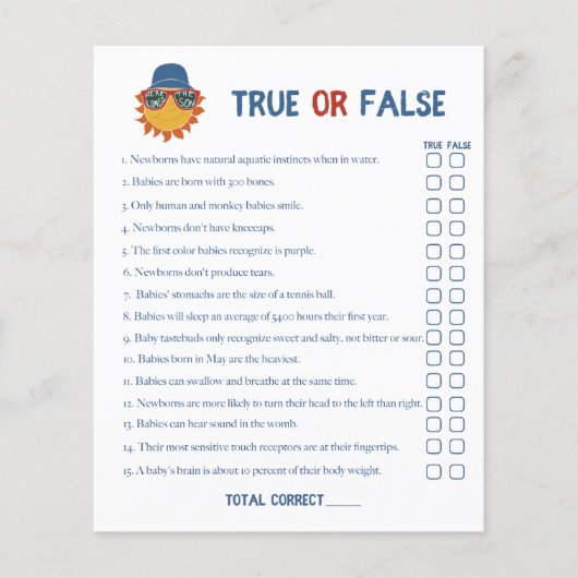 Hier komt de zoon baby jongen douche flyer (Voorkant)