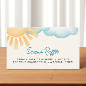 Hier komt de zoon baby jongen luier rafel informatiekaartje