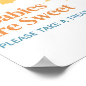 Hier komt de zoon Baby shower baby's zijn zoet Poster (Hoek)