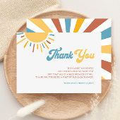 Hier Komt De Zoon Baby Shower Bedankkaart