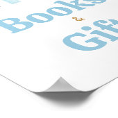 Hier komt de zoon Baby shower boeken en geschenken Poster (Hoek)