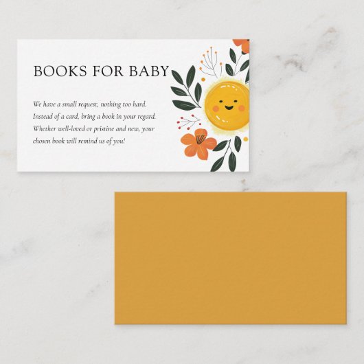 Hier komt de zoon Baby shower boeken voor Baby Informatiekaartje (Voorkant / Achterkant)