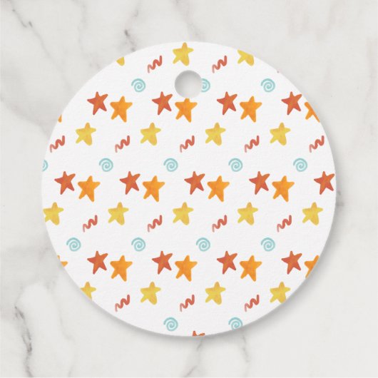 Hier komt de zoon Baby shower dank u aangepaste Bedankjes Labels (Achterkant)