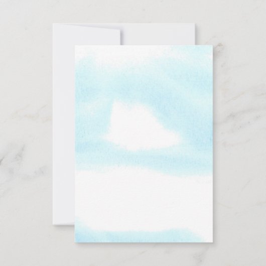 Hier komt de zoon Baby shower dank u Bedankkaart (Achterkant)