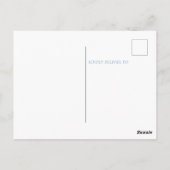 Hier komt de zoon Baby shower dank u Briefkaart (Achterkant)